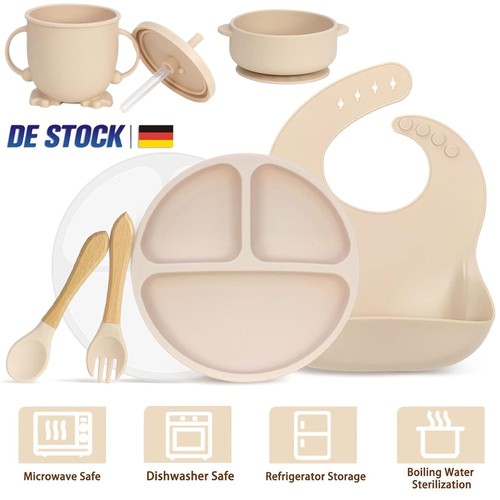 Silikon baby geschirrset - silikon,