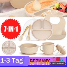 7PCS Silikon Babygeschirr Set