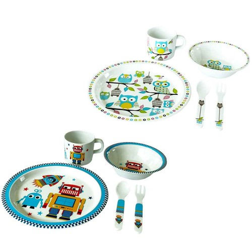 Kinder geschirr besteck set - kinder, 5