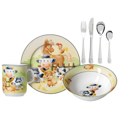 Kindergeschirr set hoftiere - kindergeschirr-set,