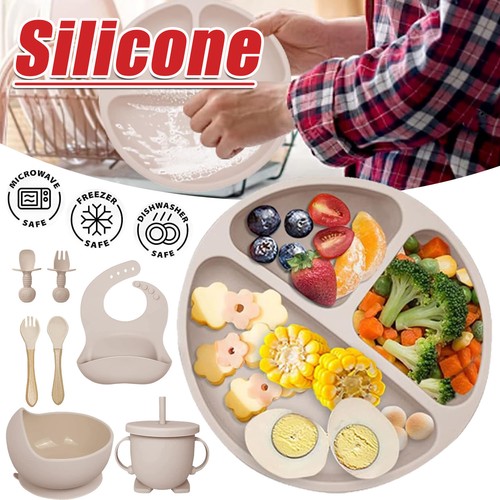 Silikon baby geschirrset - silikon,